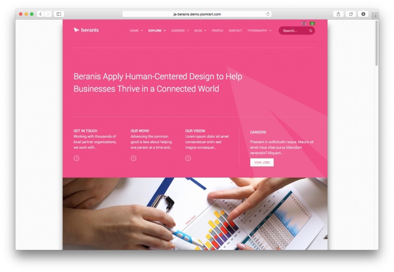 JA Beranis - адаптивный шаблон для бизнес сайта